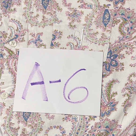 Ralph Lauren sleep shirt size Medium long sleeve flannel - Picture 8 of 8